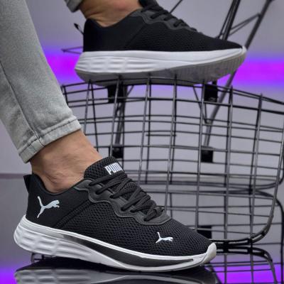 Puma Fileli Siyah Beyaz